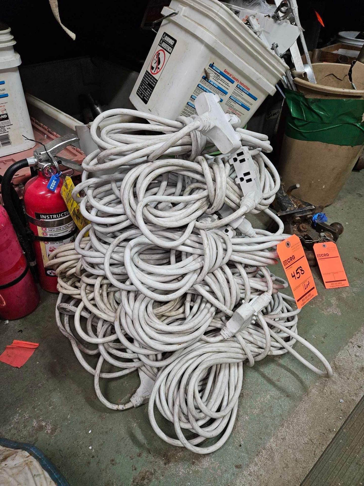 Lot of (12) assorted 12/3 extension cords, (5) 50 feet, (7) 25 feet - Image 2 of 3
