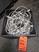 Lot of (14) 100 foot Bistro lights with extra bulbs