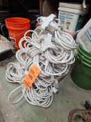 Lot of (12) assorted 12/3 extension cords, (5) 50 feet, (7) 25 feet