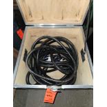 Lot of (2) 50 amp power cables 50 feet each with protective case