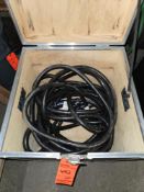 Lot of (2) 50 amp power cables 50 feet each with protective case