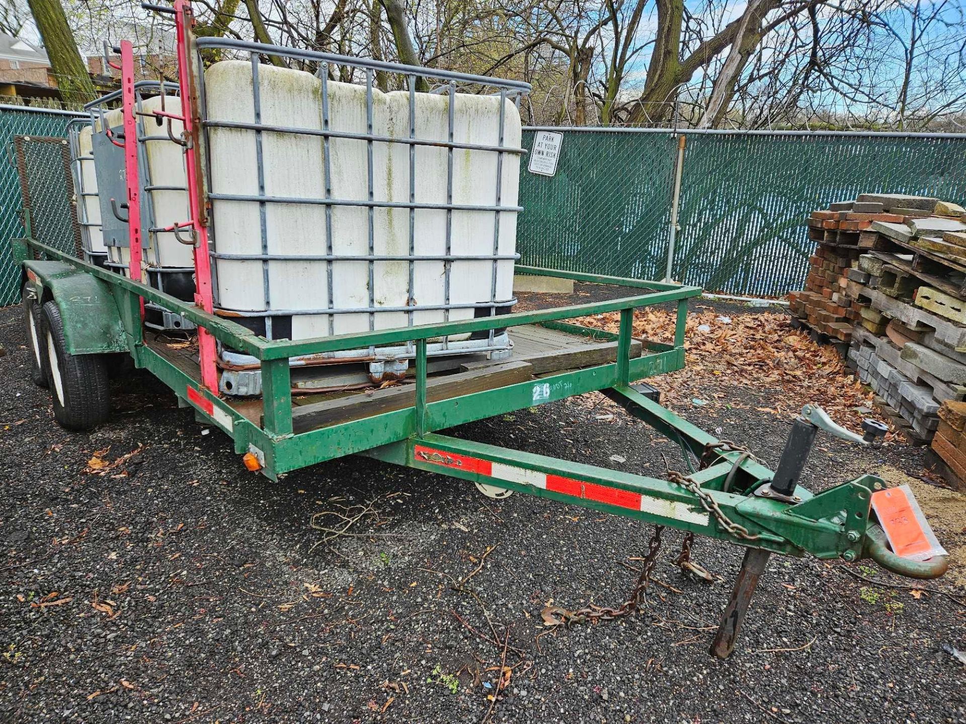 16 ft Dual Axle Wood Deck Trailer w/Ramp - Image 2 of 3