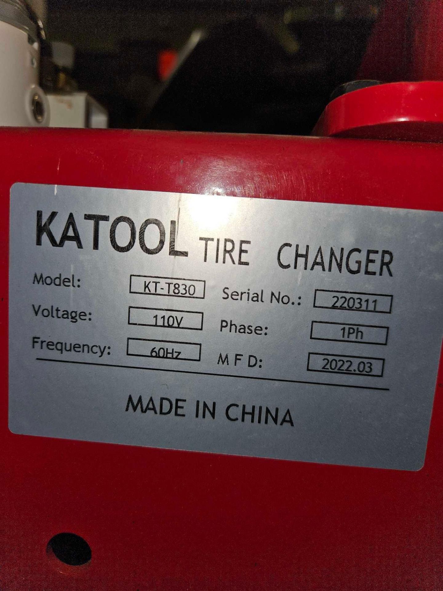 Katool Tire Changing Machine - Image 3 of 3