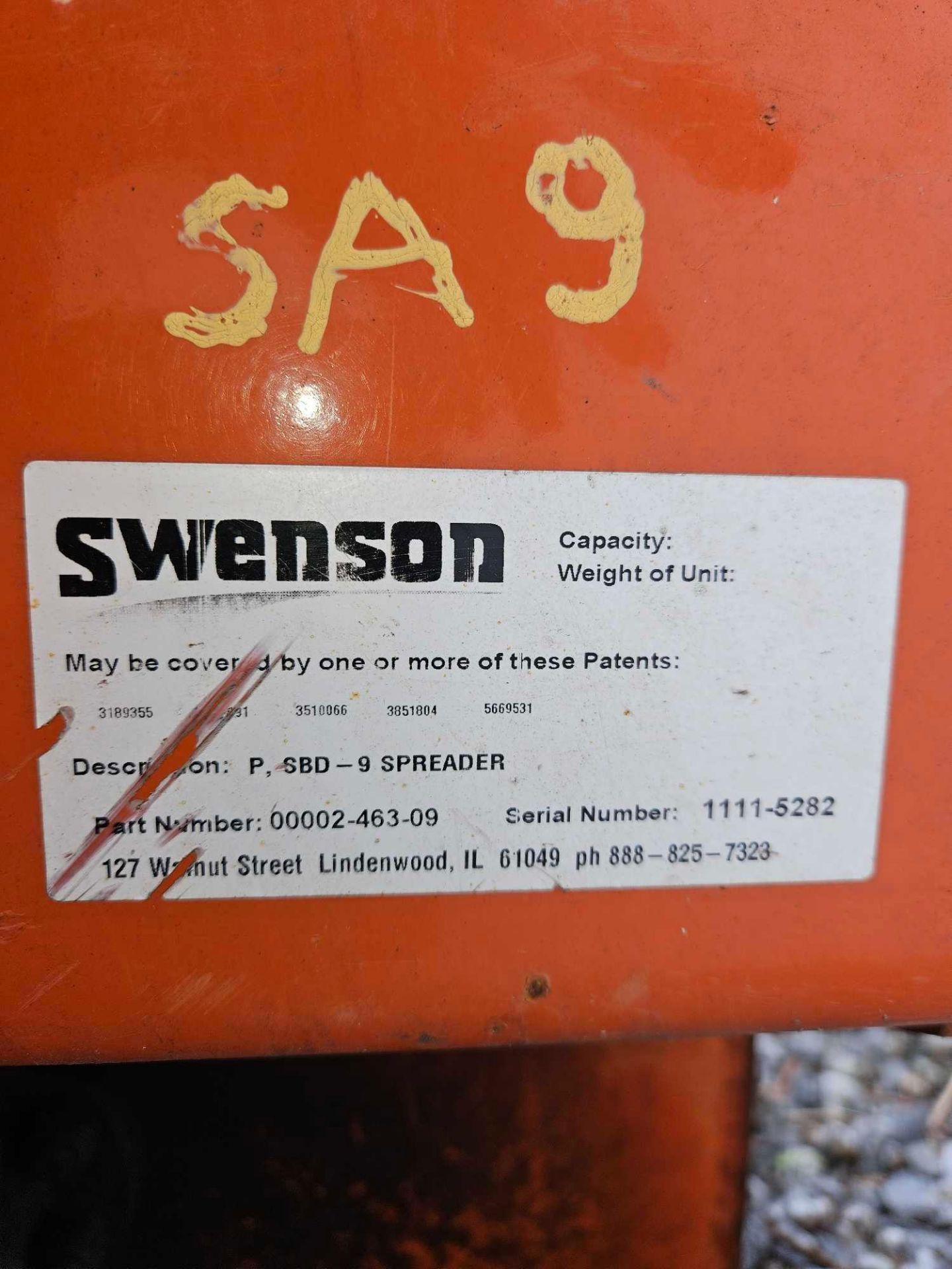 Swenson P SBD-9 Spreader - Image 3 of 4