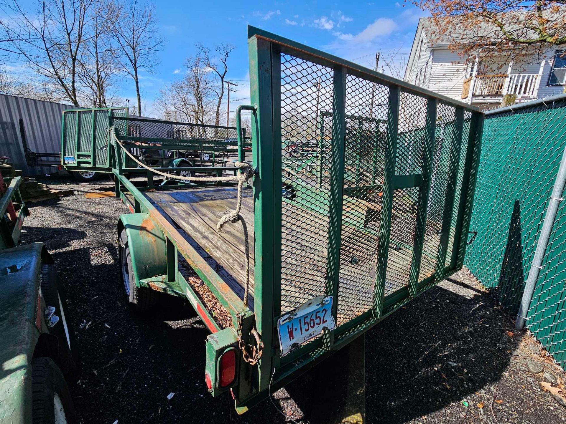 2002 12 ft Wood Deck Commercial Trailer w/Ramp - Image 3 of 4