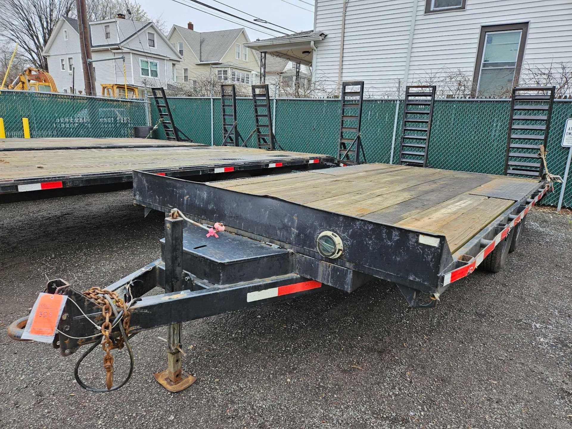 2014 Belmont Dual Axle, 14 ft Wood Deck Trailer w/Ramp