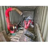 Assorted Blower Attachments/Bags of Peat Moss/Mulch & Contents of Container