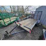 2004 10 ft Wood Deck Commercial Trailer w/Ramp