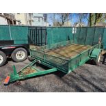 12 ft Wood Deck Commercial Trailer w/Ramp