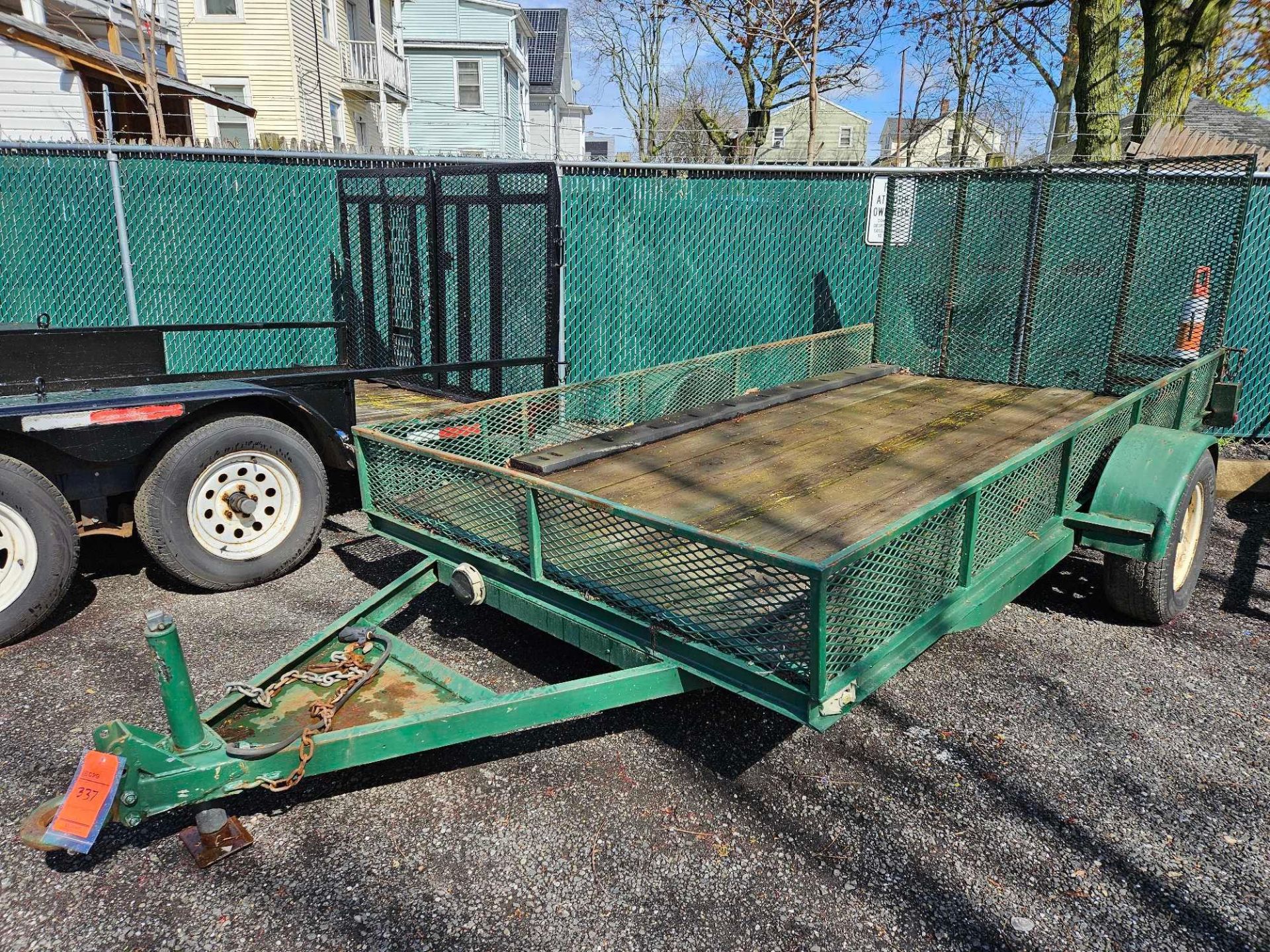 12 ft Wood Deck Commercial Trailer w/Ramp