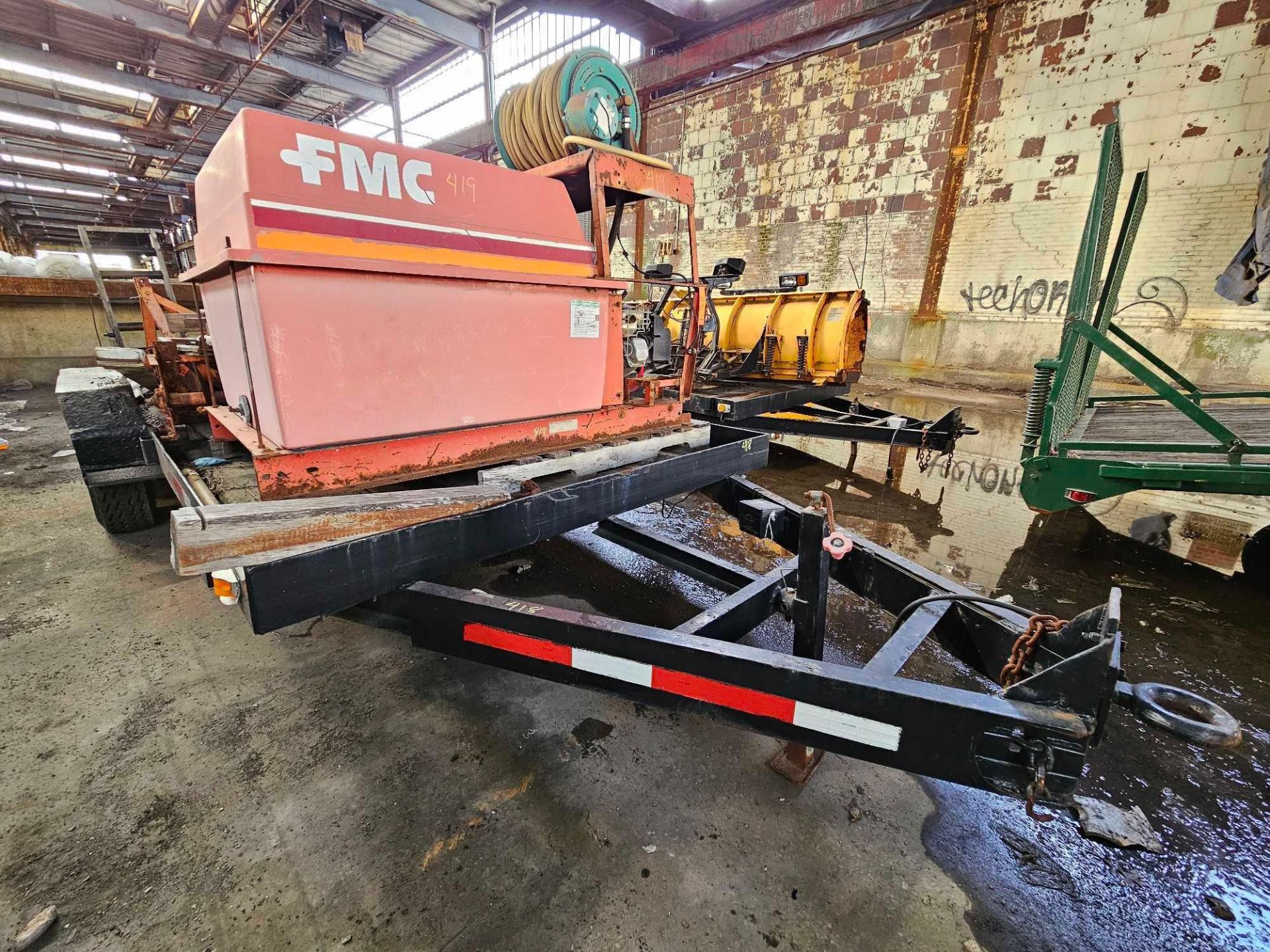 1995 Custom 16 Foot Wood Deck Trailer w/Ramp - Image 2 of 5