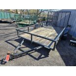 2013 12 ft Wood Deck Commercial Trailer w/Ramp