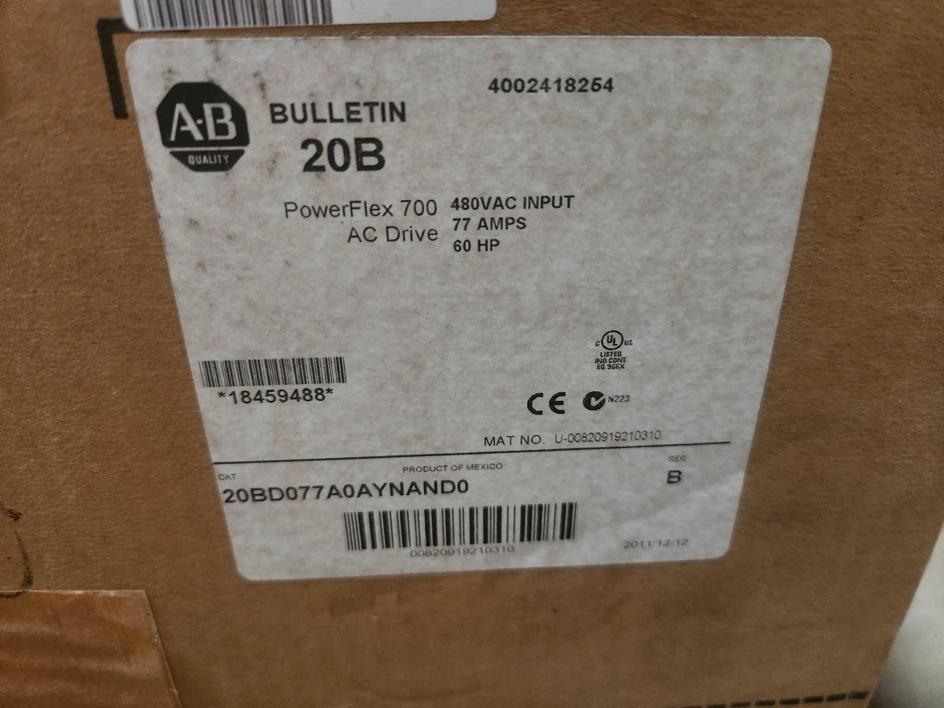 Allen Bradley Power Flex Drive - Image 2 of 2