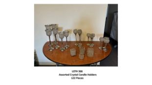 Asst. Crystal Candle Holders
