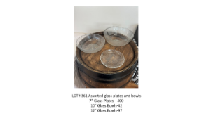 Assorted Glass Plates and Bowls