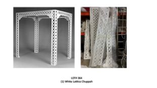 White Lattice Chuppah