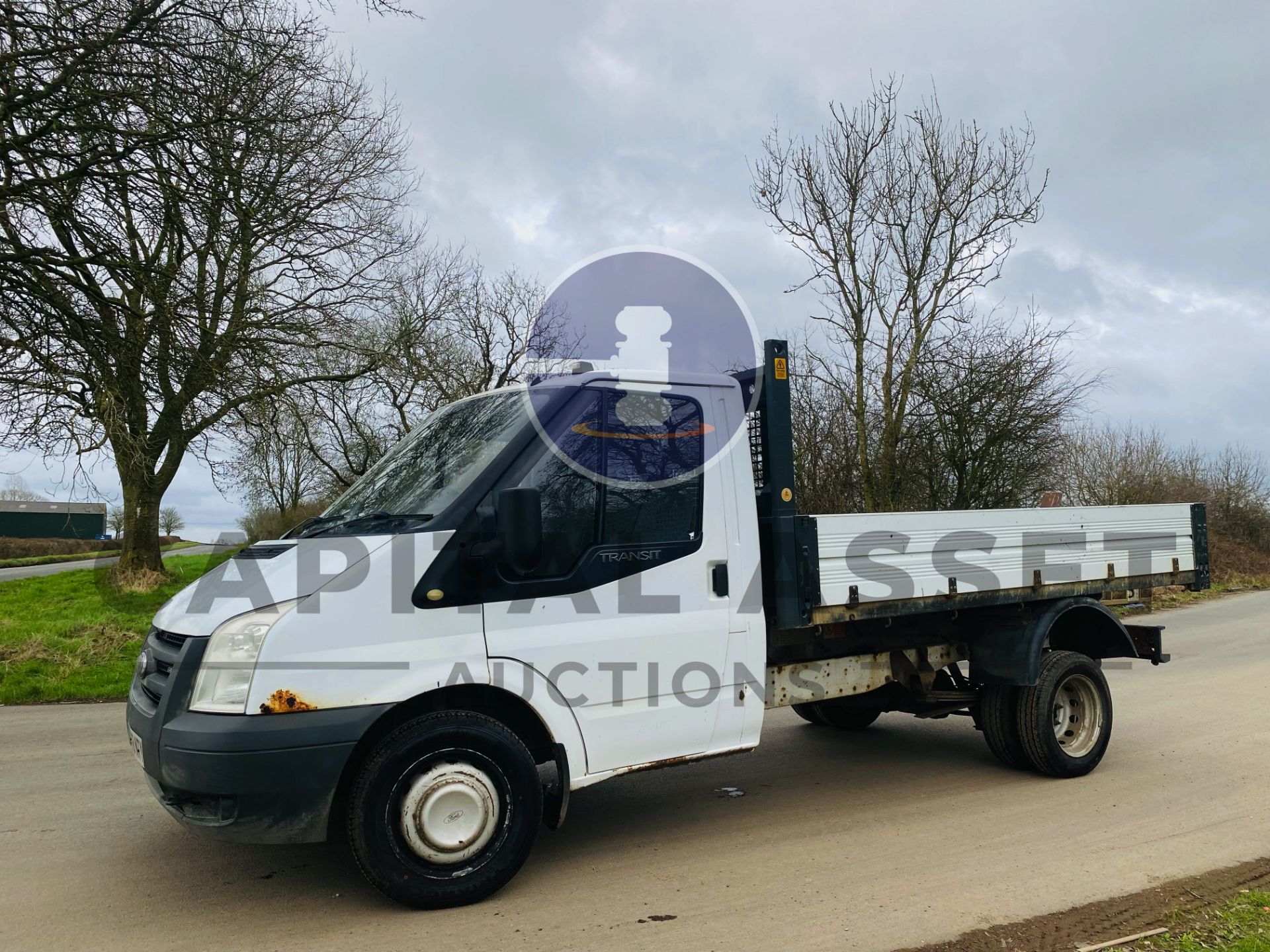 (ON SALE) FORD TRANSIT 2.4TDCI "TIPPER" TWIN REAR WHEELS - 08 REG - LONG MOT - ELECTRIC TIPPER - Image 2 of 16