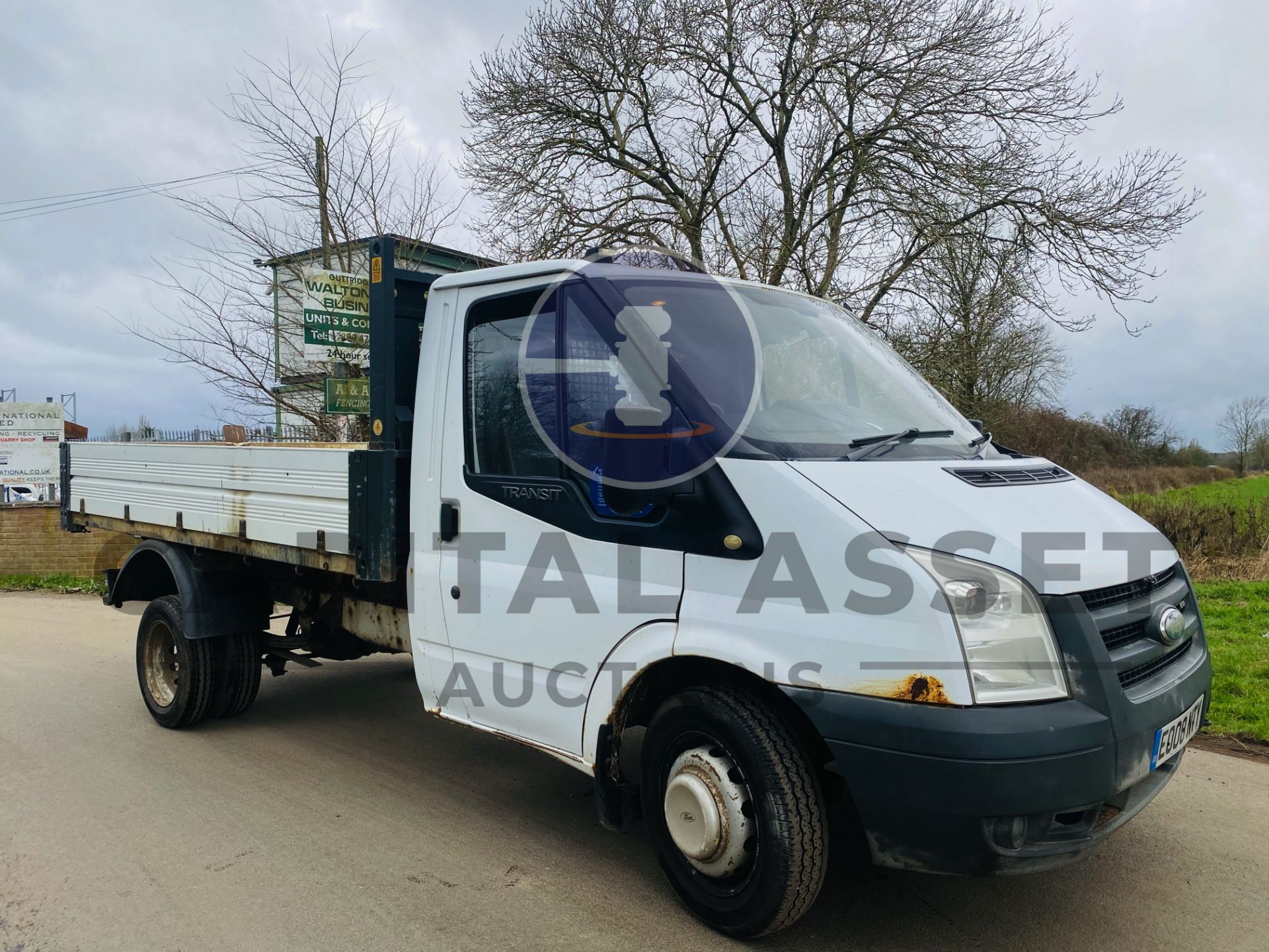 (ON SALE) FORD TRANSIT 2.4TDCI "TIPPER" TWIN REAR WHEELS - 08 REG - LONG MOT - ELECTRIC TIPPER - Image 3 of 16