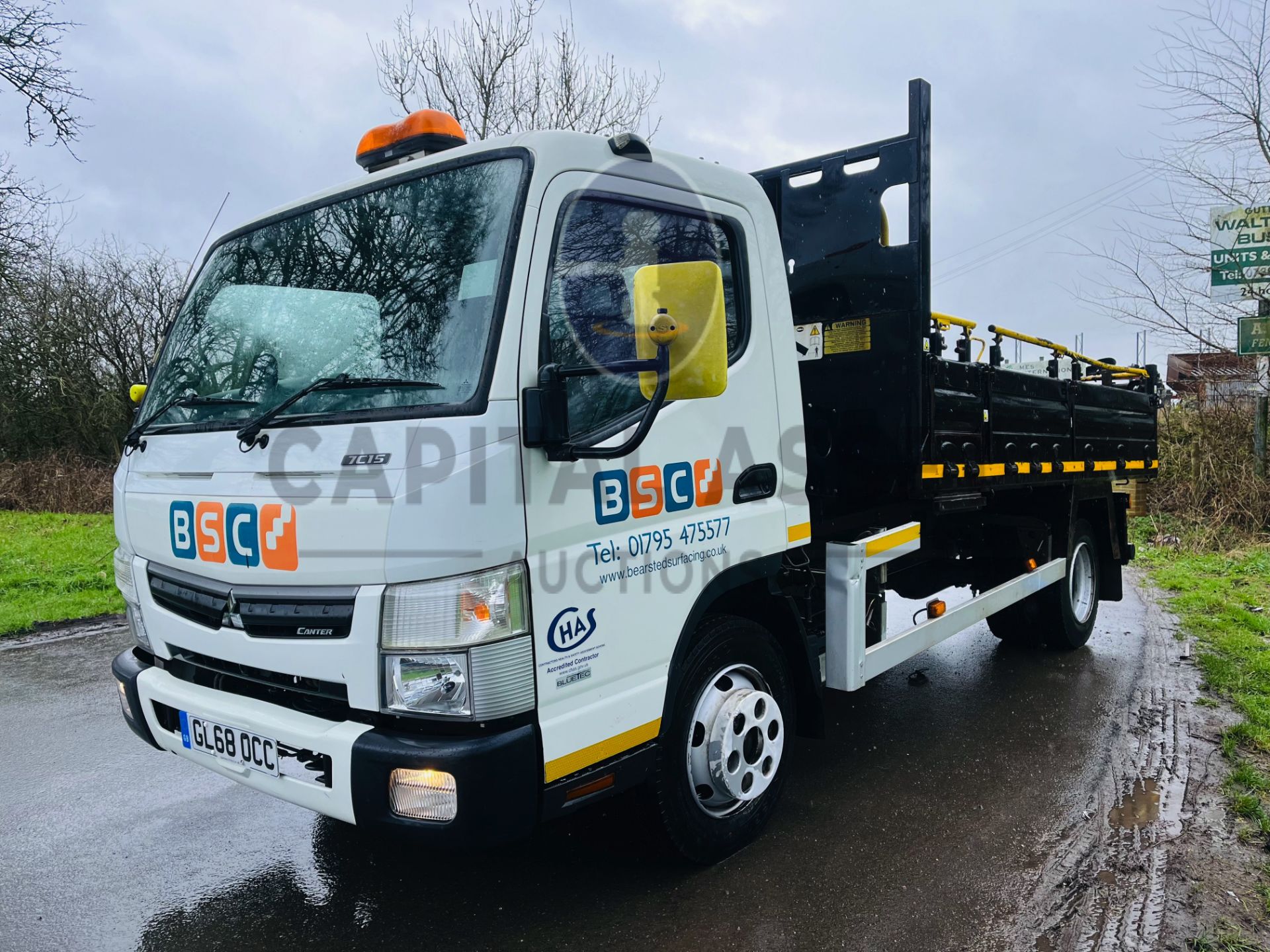 MITSUBISHI FUSO CANTER 7C15 34 TRW (2019 MODEL) TIPPER - 1 OWNER - ONLY 62000 MILES - EURO 6 - Bild 5 aus 19