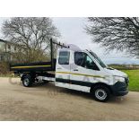 MERCEDES-BENZ SPRINTER 314 CDI *LWB - DOUBLE CAB TIPPER TRUCK* - 2021 MODEL - ULEZ COMPLIANT!