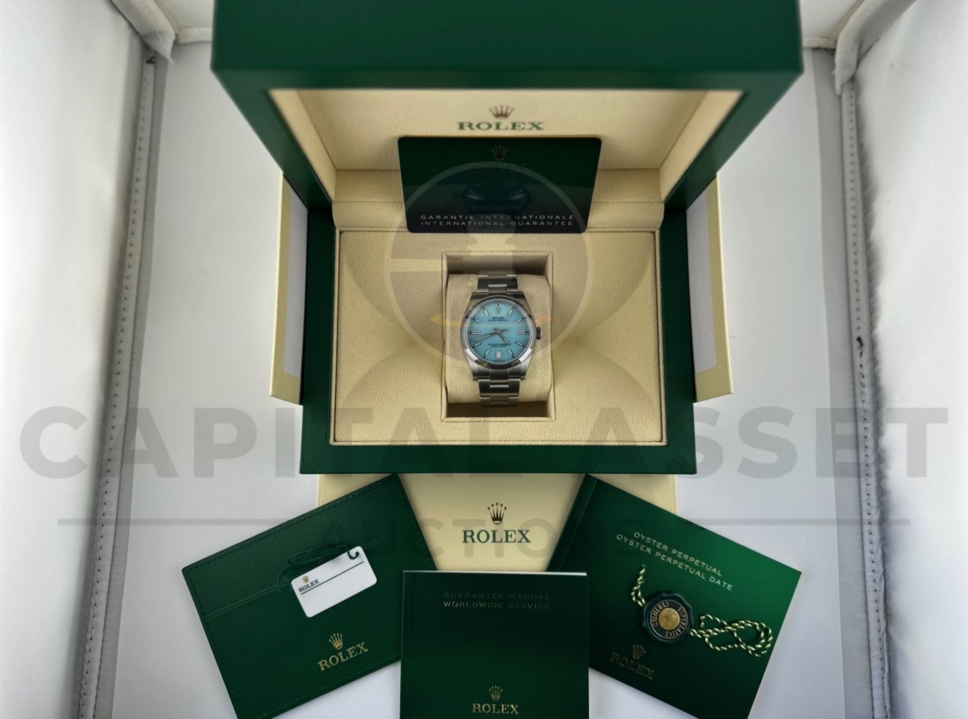 (ON SALE) ROLEX OYSTER PERPETUAL 36MM *TIFFANY BLUE DIAL* (OCTOBER 2023) *BEAT THE 10 YEAR WAIT* - Image 11 of 21