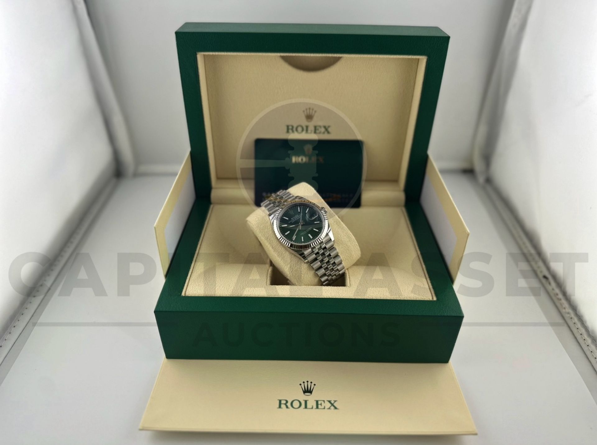 (On Sale) ROLEX DATEJUST *18CT WHITE GOLD & OYSTER STEEL* (APRIL 2024 - UNWORN) *MINT GREEN DIAL* - Image 18 of 30