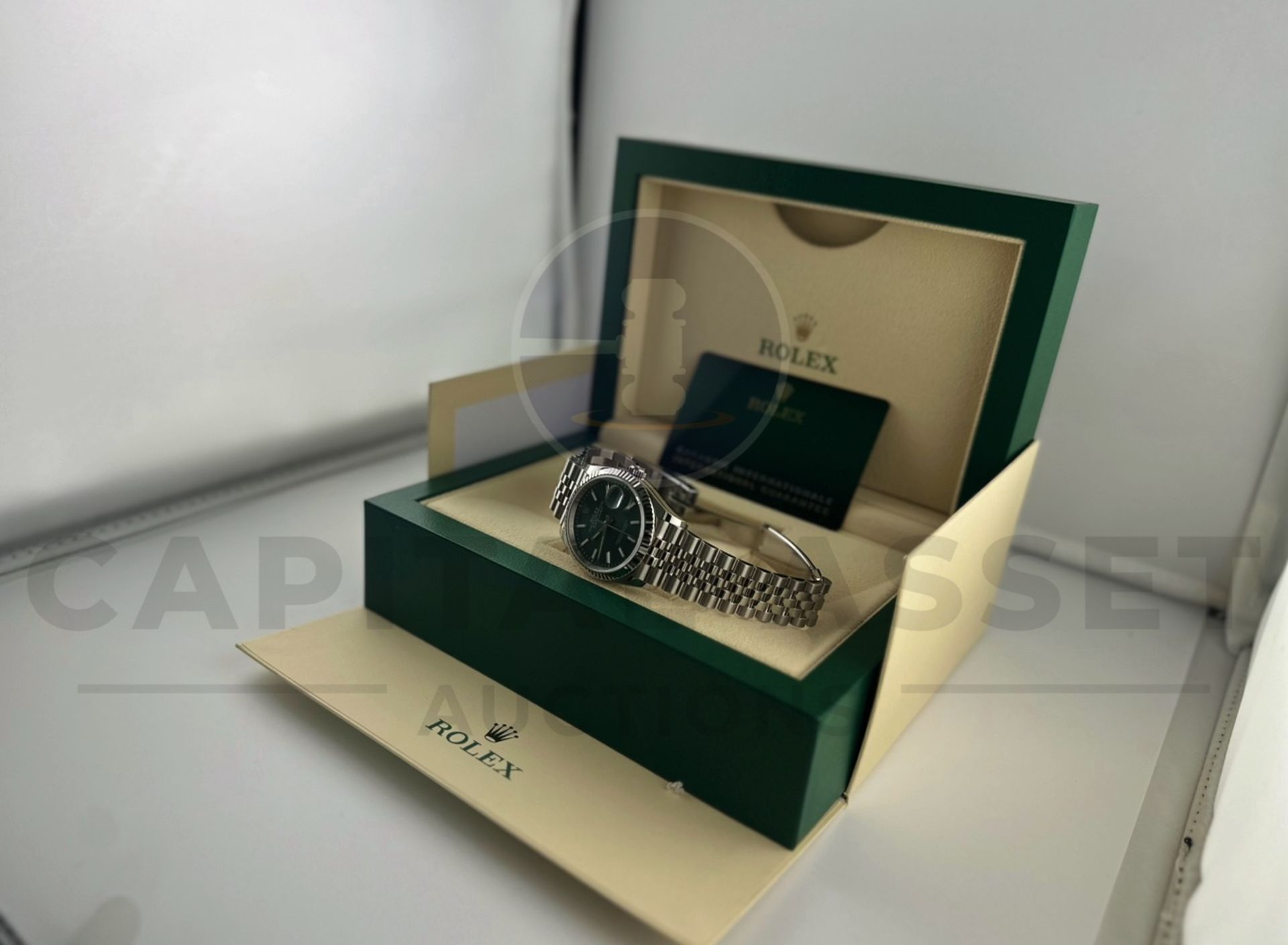 (On Sale) ROLEX DATEJUST *18CT WHITE GOLD & OYSTER STEEL* (APRIL 2024 - UNWORN) *MINT GREEN DIAL* - Bild 27 aus 30