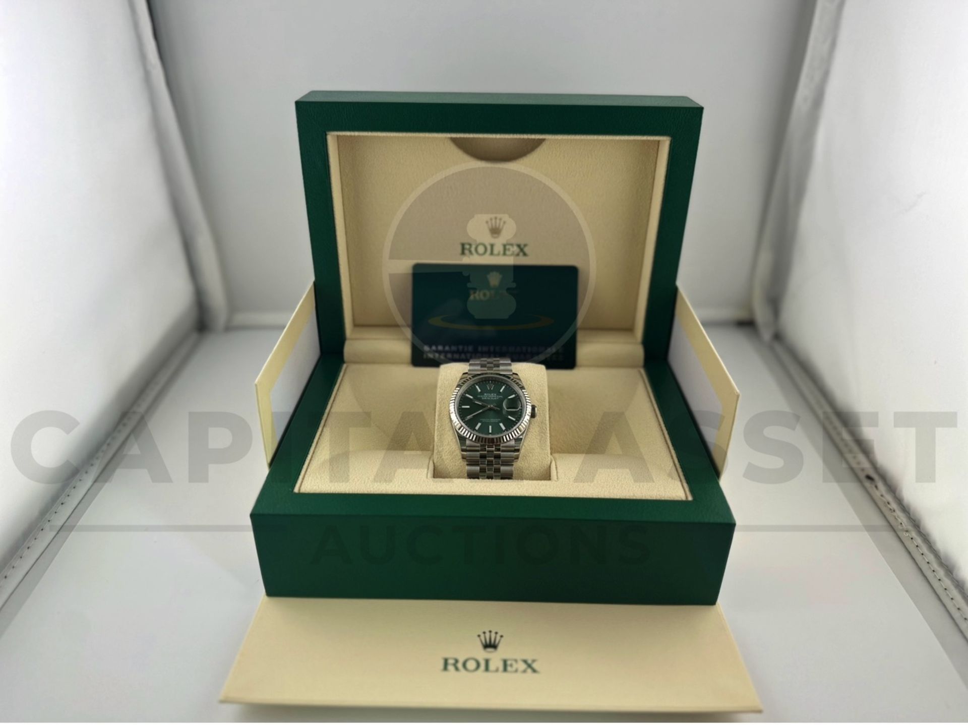 (On Sale) ROLEX DATEJUST *18CT WHITE GOLD & OYSTER STEEL* (APRIL 2024 - UNWORN) *MINT GREEN DIAL* - Image 15 of 30