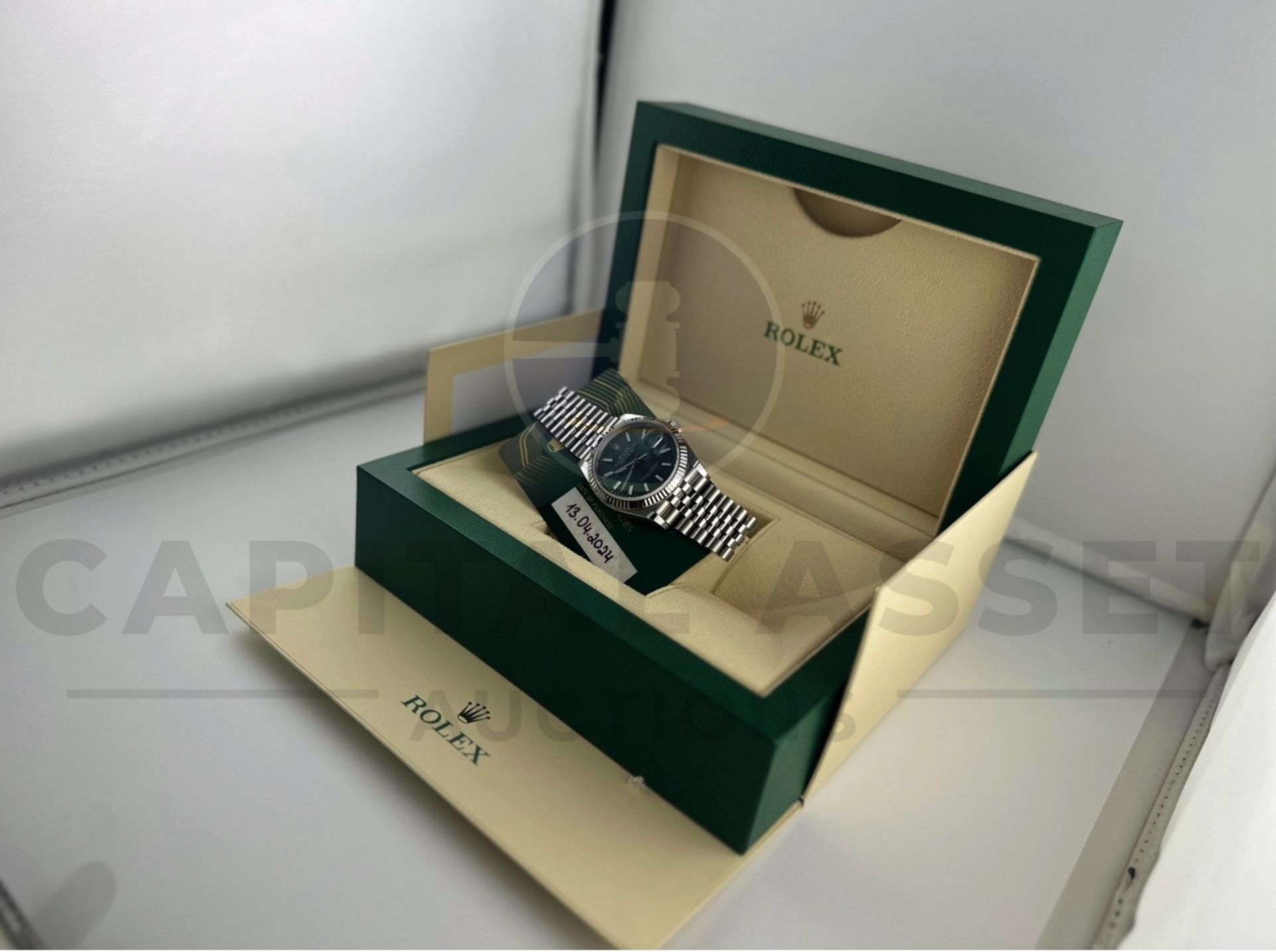 (On Sale) ROLEX DATEJUST *18CT WHITE GOLD & OYSTER STEEL* (APRIL 2024 - UNWORN) *MINT GREEN DIAL* - Bild 24 aus 30