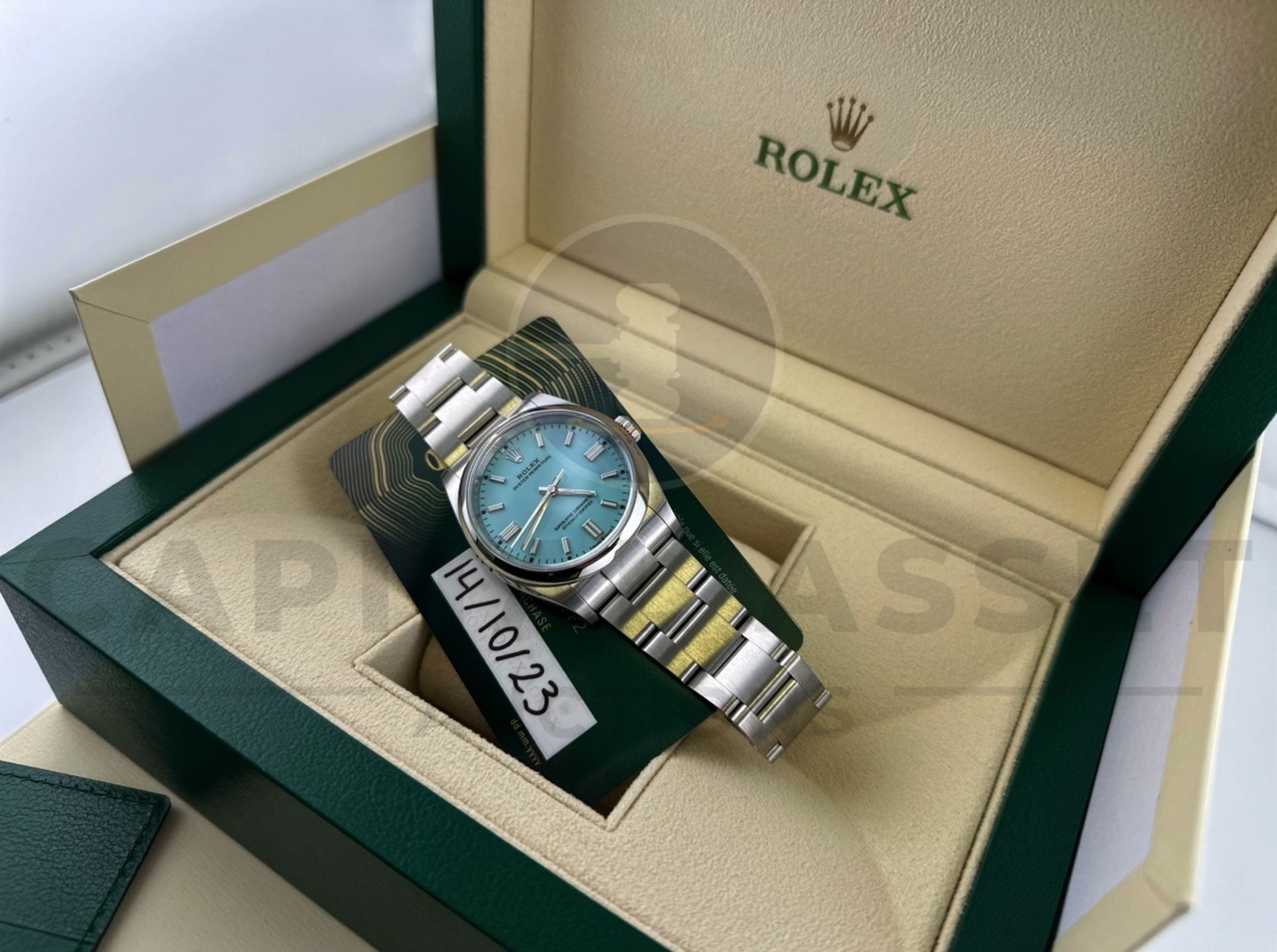 (ON SALE) ROLEX OYSTER PERPETUAL 36MM *TIFFANY BLUE DIAL* (OCTOBER 2023) *BEAT THE 10 YEAR WAIT* - Image 21 of 21