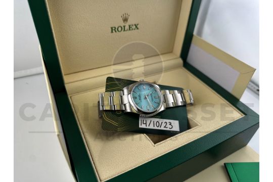 (ON SALE) ROLEX OYSTER PERPETUAL 36MM *TIFFANY BLUE DIAL* (OCTOBER 2023) *BEAT THE 10 YEAR WAIT* - Image 20 of 21