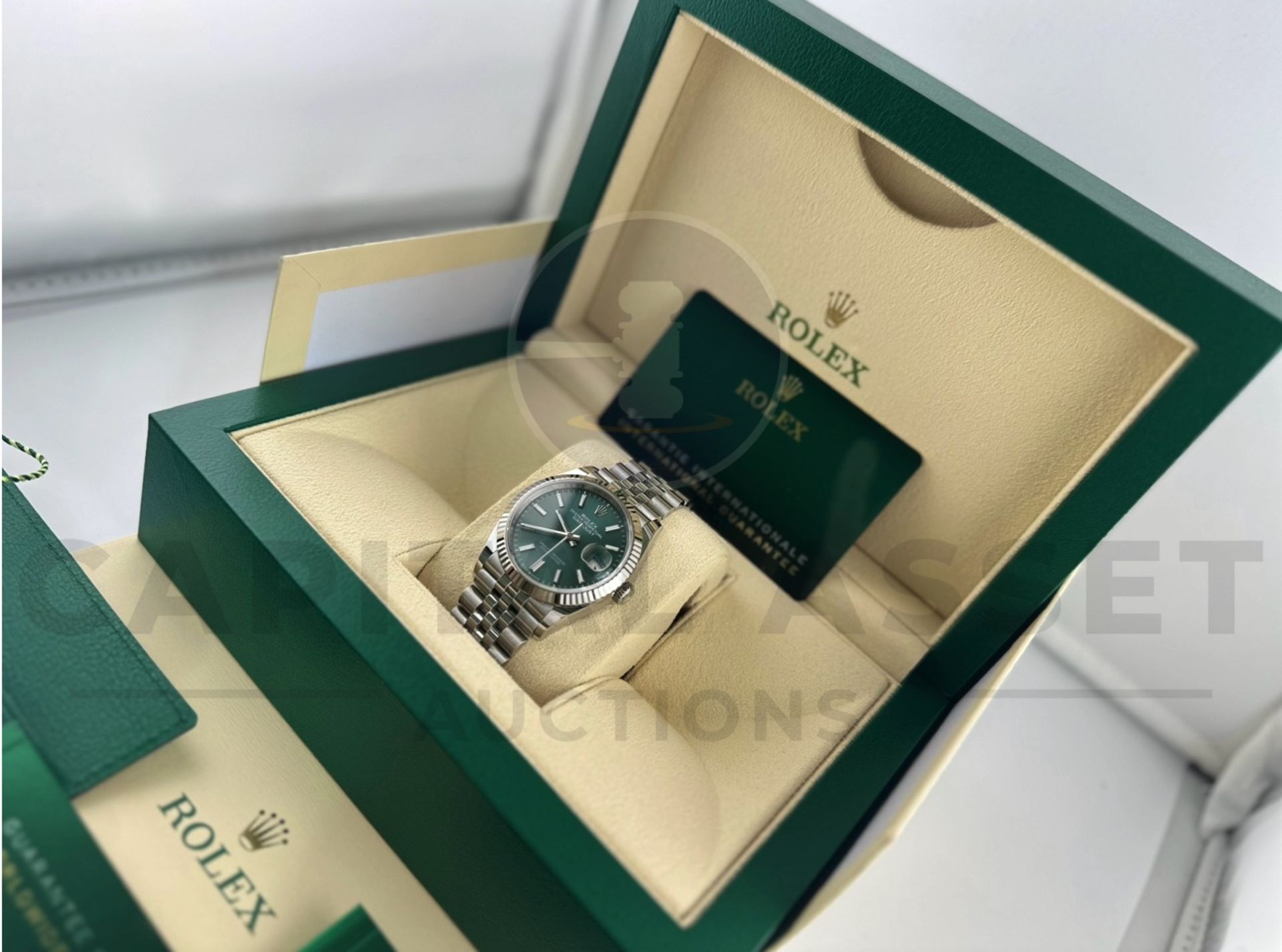 (On Sale) ROLEX DATEJUST *18CT WHITE GOLD & OYSTER STEEL* (APRIL 2024 - UNWORN) *MINT GREEN DIAL* - Image 14 of 30