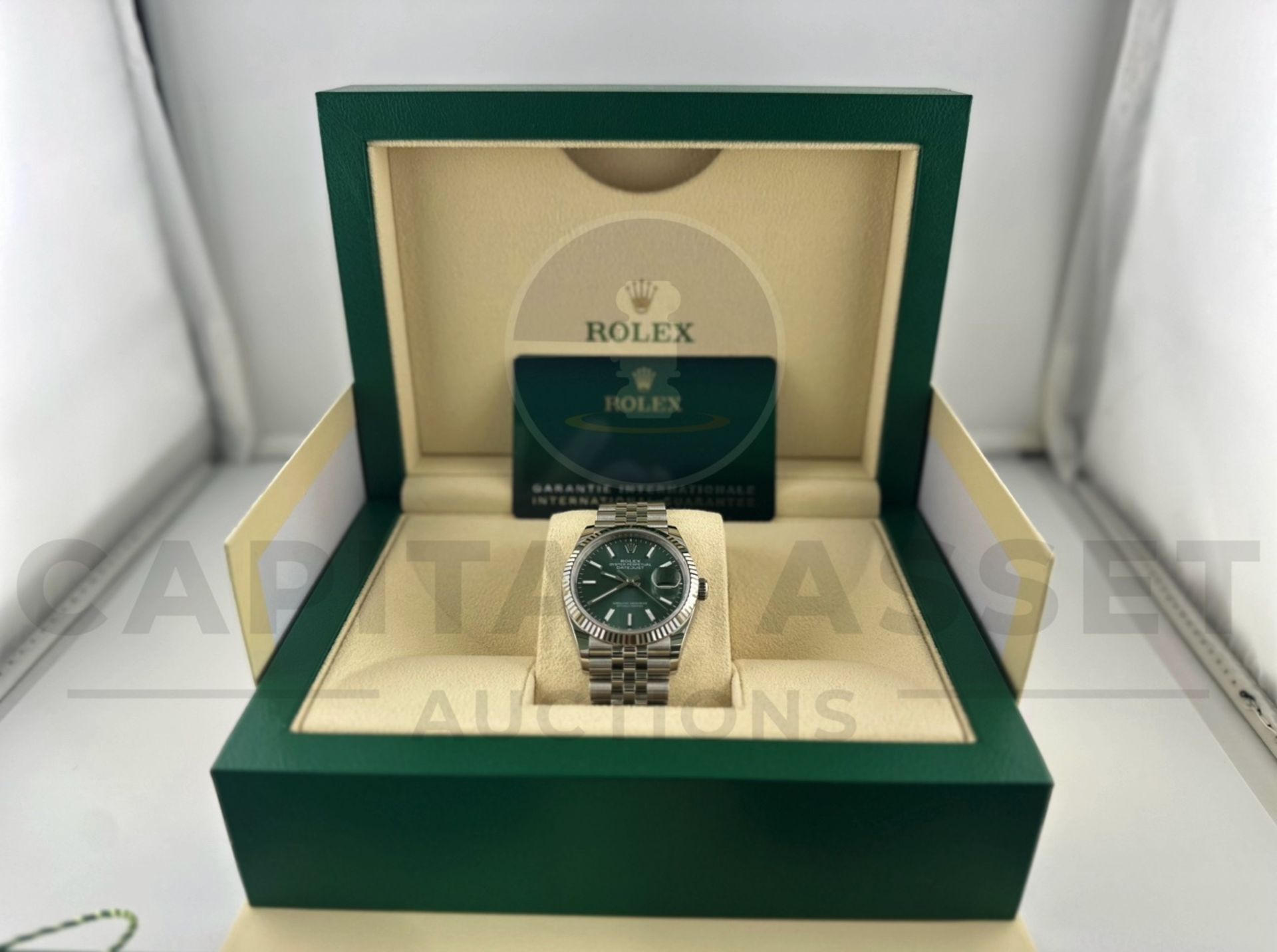 (On Sale) ROLEX DATEJUST *18CT WHITE GOLD & OYSTER STEEL* (APRIL 2024 - UNWORN) *MINT GREEN DIAL* - Image 12 of 30