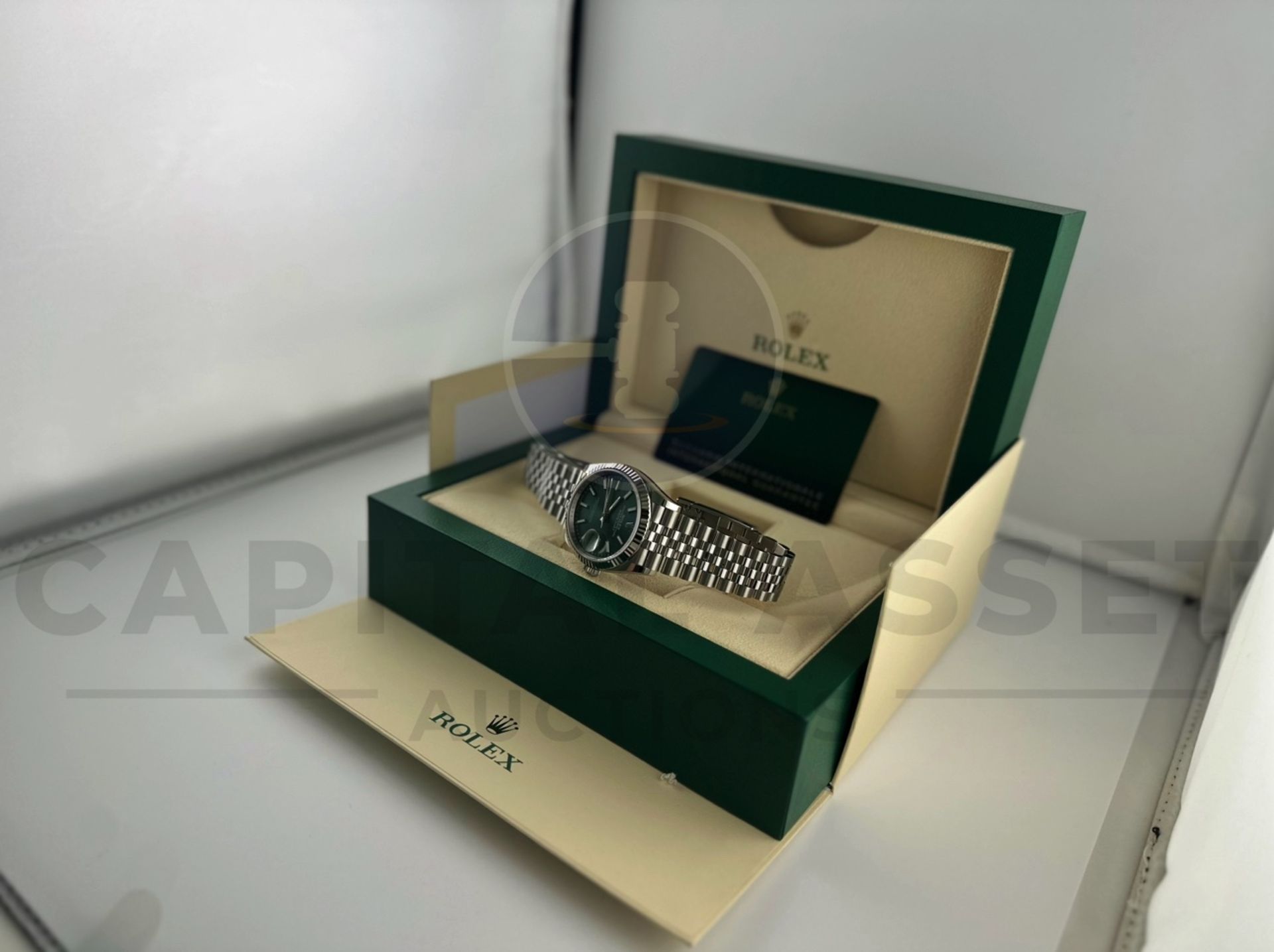 (On Sale) ROLEX DATEJUST *18CT WHITE GOLD & OYSTER STEEL* (APRIL 2024 - UNWORN) *MINT GREEN DIAL* - Image 30 of 30