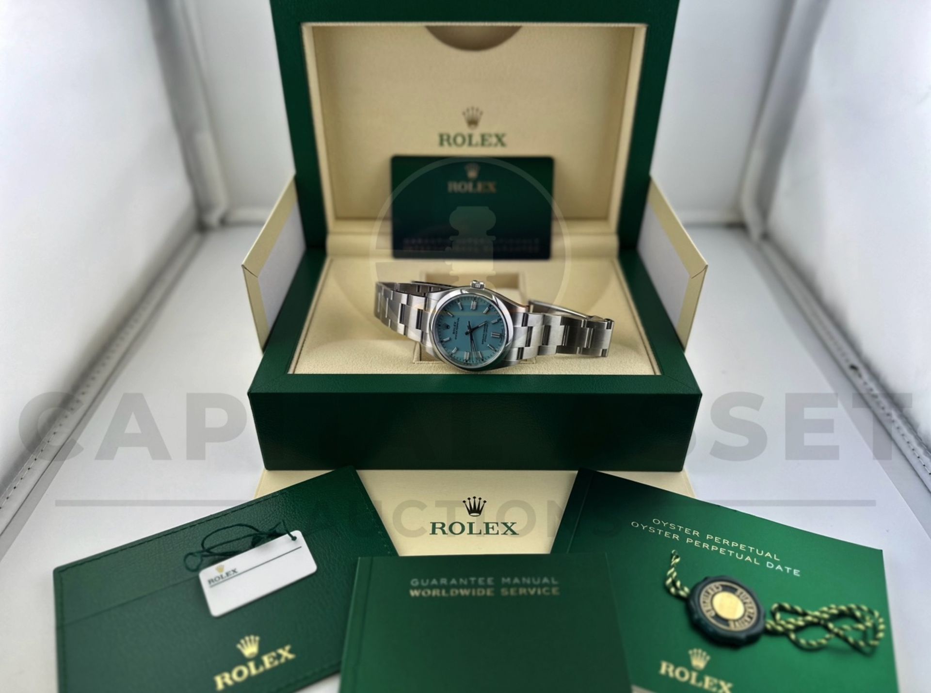 (ON SALE) ROLEX OYSTER PERPETUAL 36MM *TIFFANY BLUE DIAL* (OCTOBER 2023) *BEAT THE 10 YEAR WAIT* - Image 15 of 21