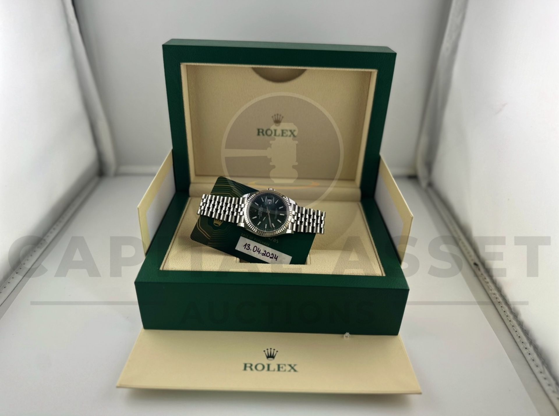 (On Sale) ROLEX DATEJUST *18CT WHITE GOLD & OYSTER STEEL* (APRIL 2024 - UNWORN) *MINT GREEN DIAL* - Image 22 of 30