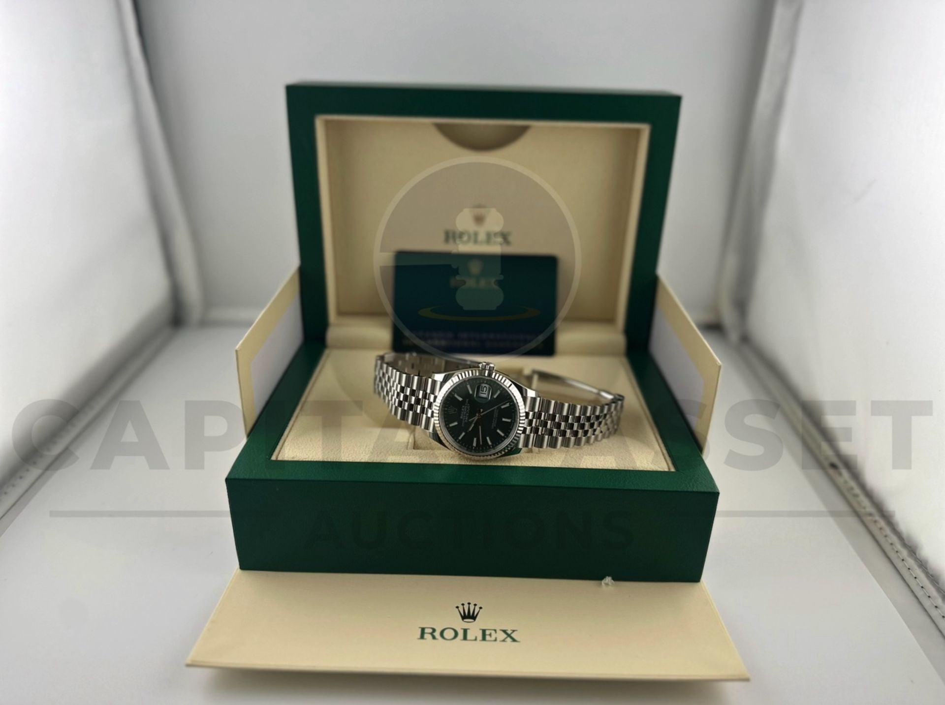 (On Sale) ROLEX DATEJUST *18CT WHITE GOLD & OYSTER STEEL* (APRIL 2024 - UNWORN) *MINT GREEN DIAL* - Bild 25 aus 30