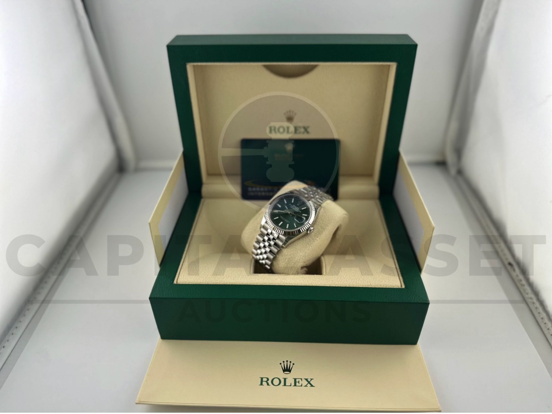 (On Sale) ROLEX DATEJUST *18CT WHITE GOLD & OYSTER STEEL* (APRIL 2024 - UNWORN) *MINT GREEN DIAL* - Image 19 of 30