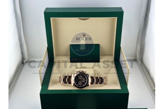 ROLEX COSMOGRAPH DAYTONA *18CT EVEROSE GOLD* (AUGUST 2024 - UNWORN) 40MM BRIGHT BLACK DIAL - Image 15 of 21