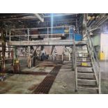 Sperry 10 ft filter press with platform and gravity feed shutes (1st FLOOR MAIN PLANT)