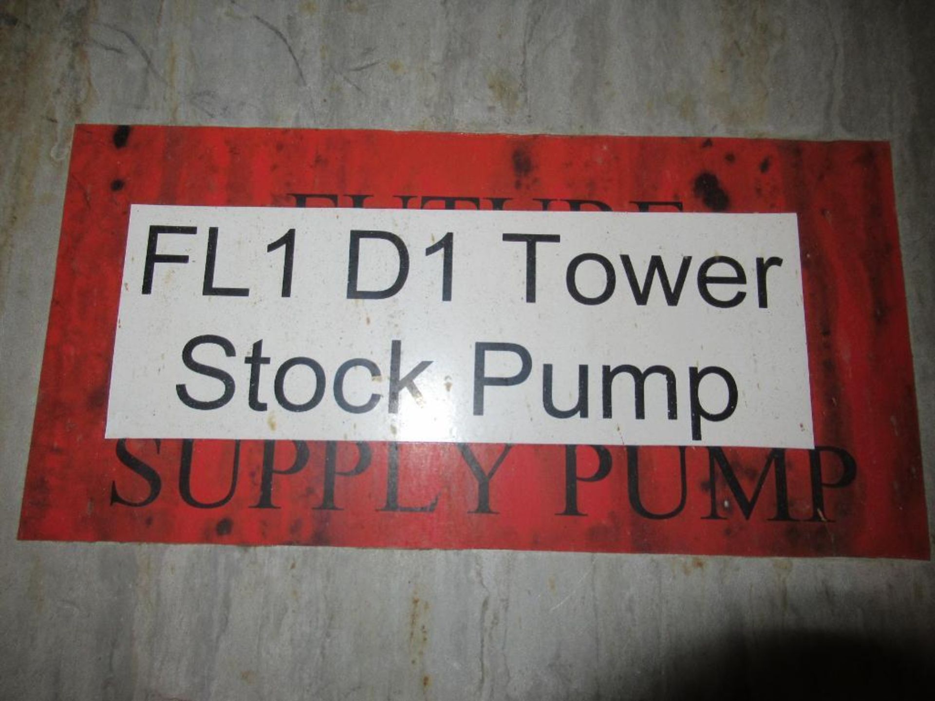 FL1 D1 Tower Stock Pump - Image 6 of 6