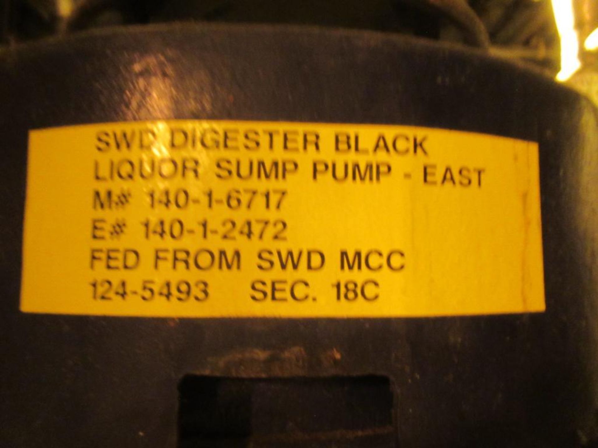 SWD Digester Black Liq. Sump Pumps - Image 3 of 3