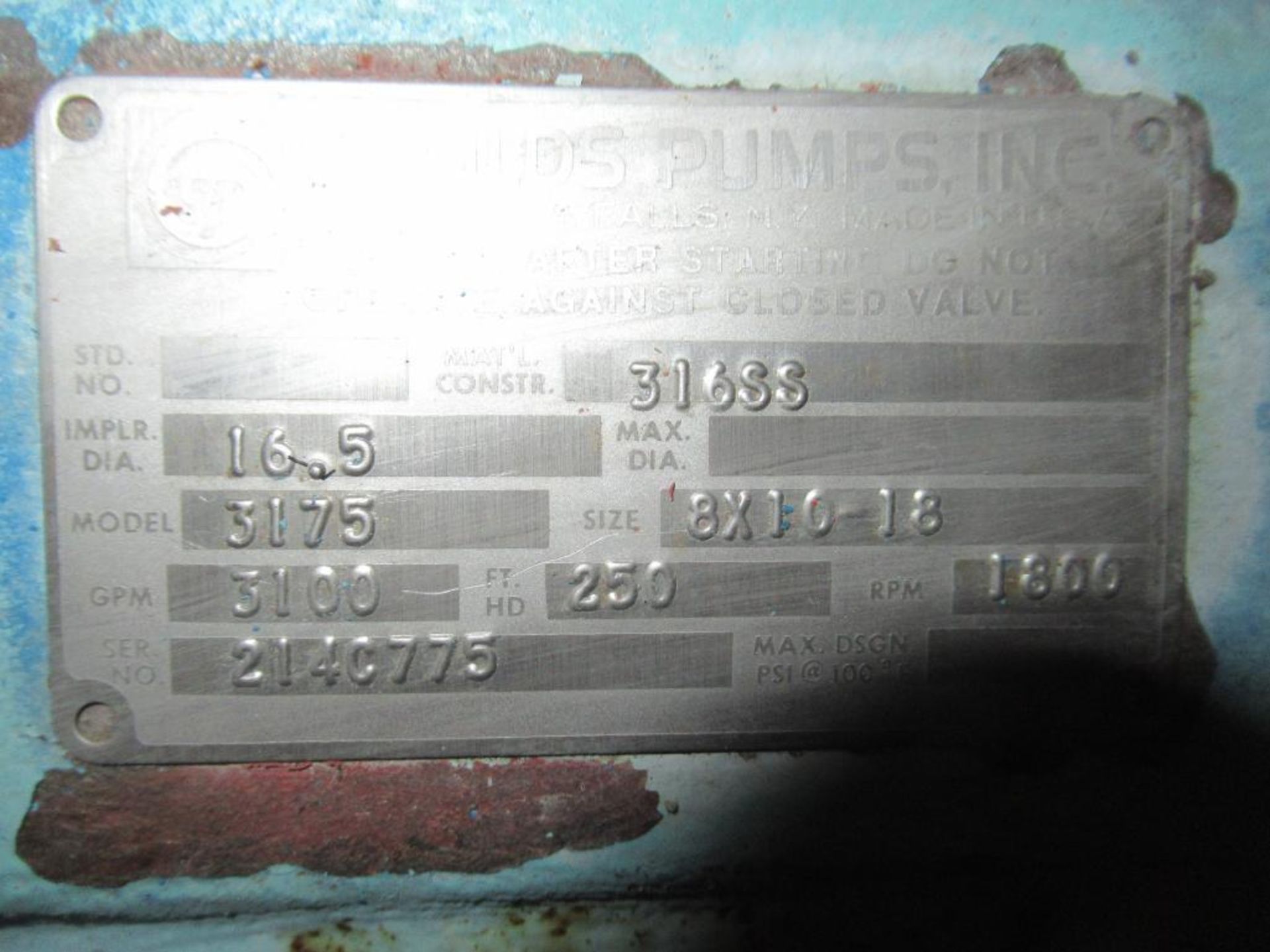 #2 BS Hi-D Wash Press S. Pump - Image 3 of 4