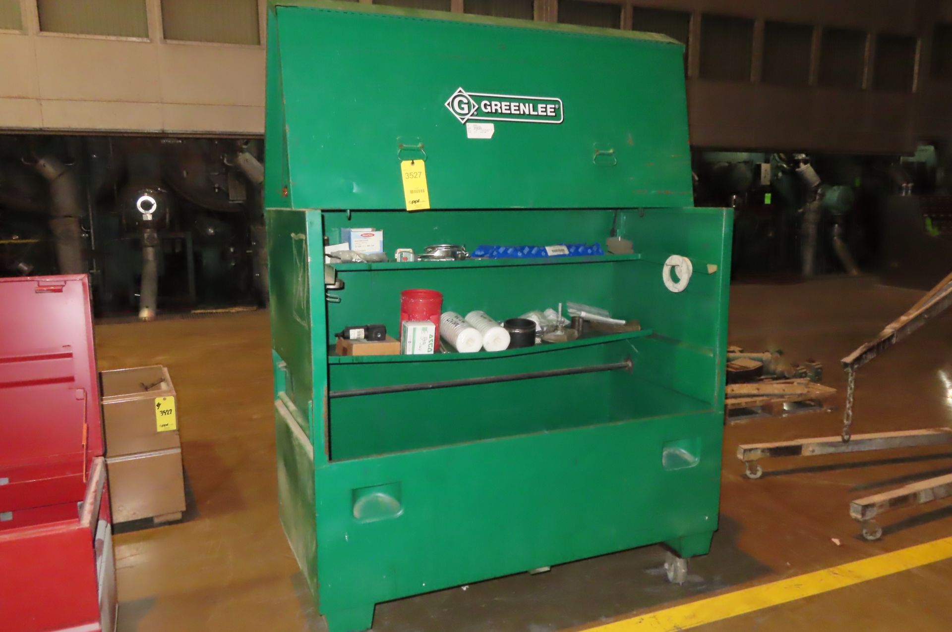 [LOT] of (2) Job Boxes, (1) Green Lee, (1) Knaack [Location: 2nd floor ...