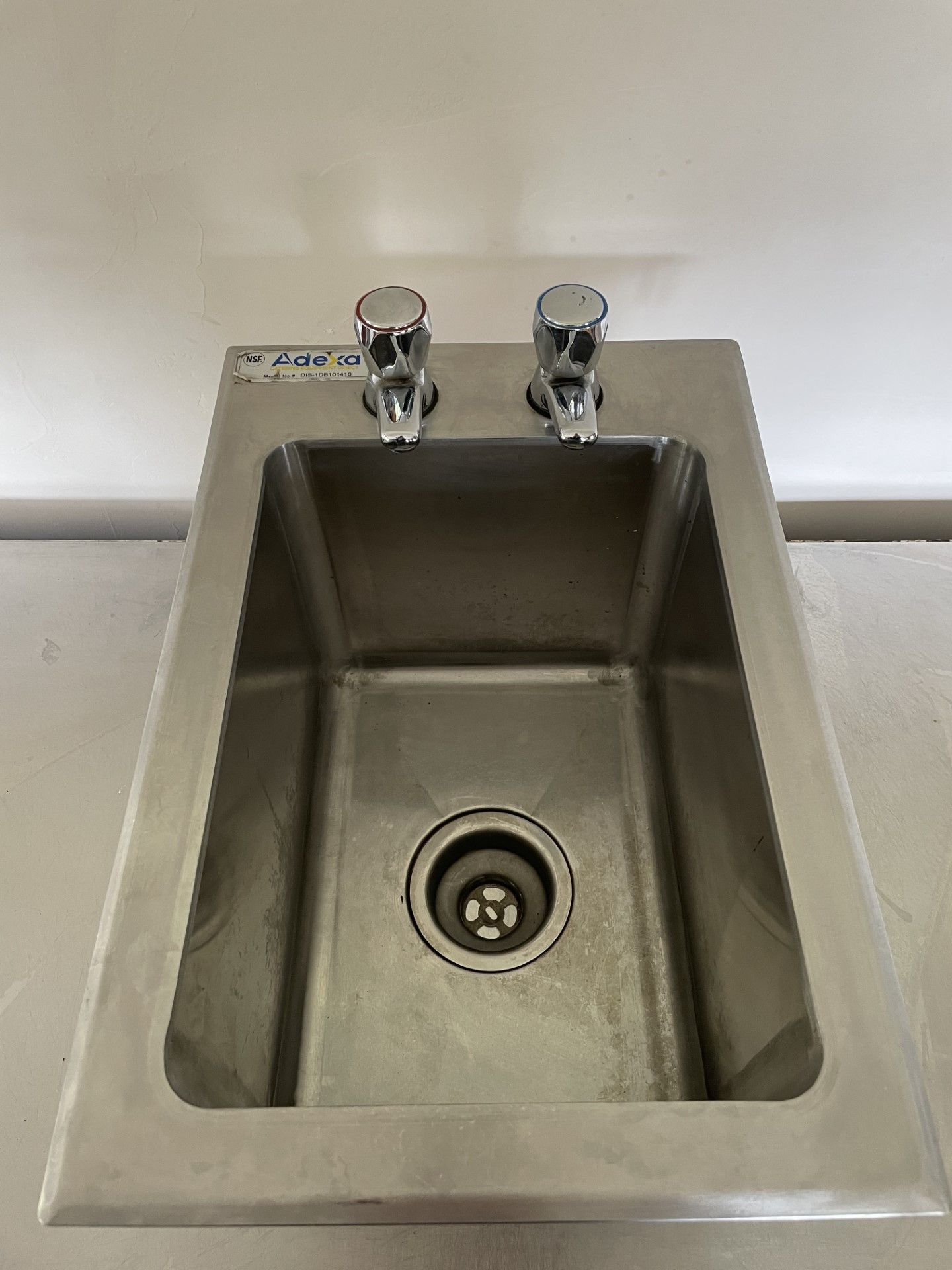 Adexa Drop-in Bar Sink. 1 Bowl. Stainless Steel with Taps. 1.3mm 304 stainless steel top. 1.0mm