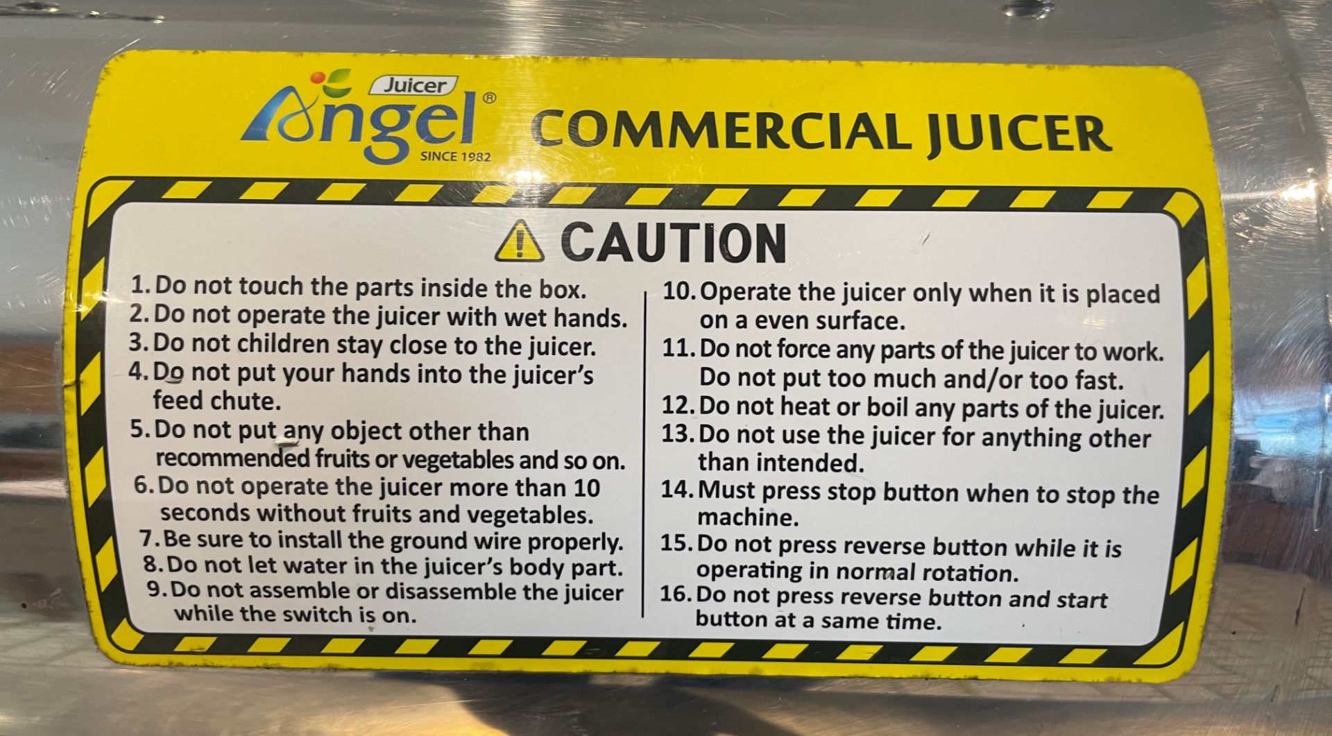Angel Juicer Commercial 20K. Model UF - 60D23. The Angel Juicer commercial range is perfect for when - Image 6 of 11