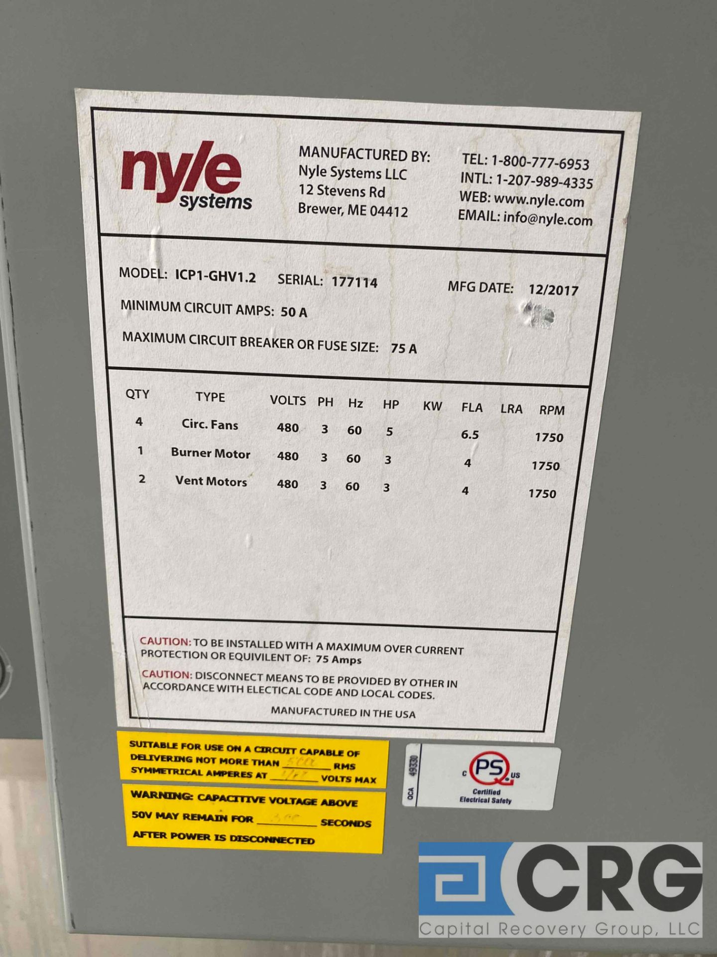 Nyle Systems ICP1-GHV (1.2 Million BTU’s) 40.000 BDFT capacity, propane Kiln system - Bild 8 aus 8