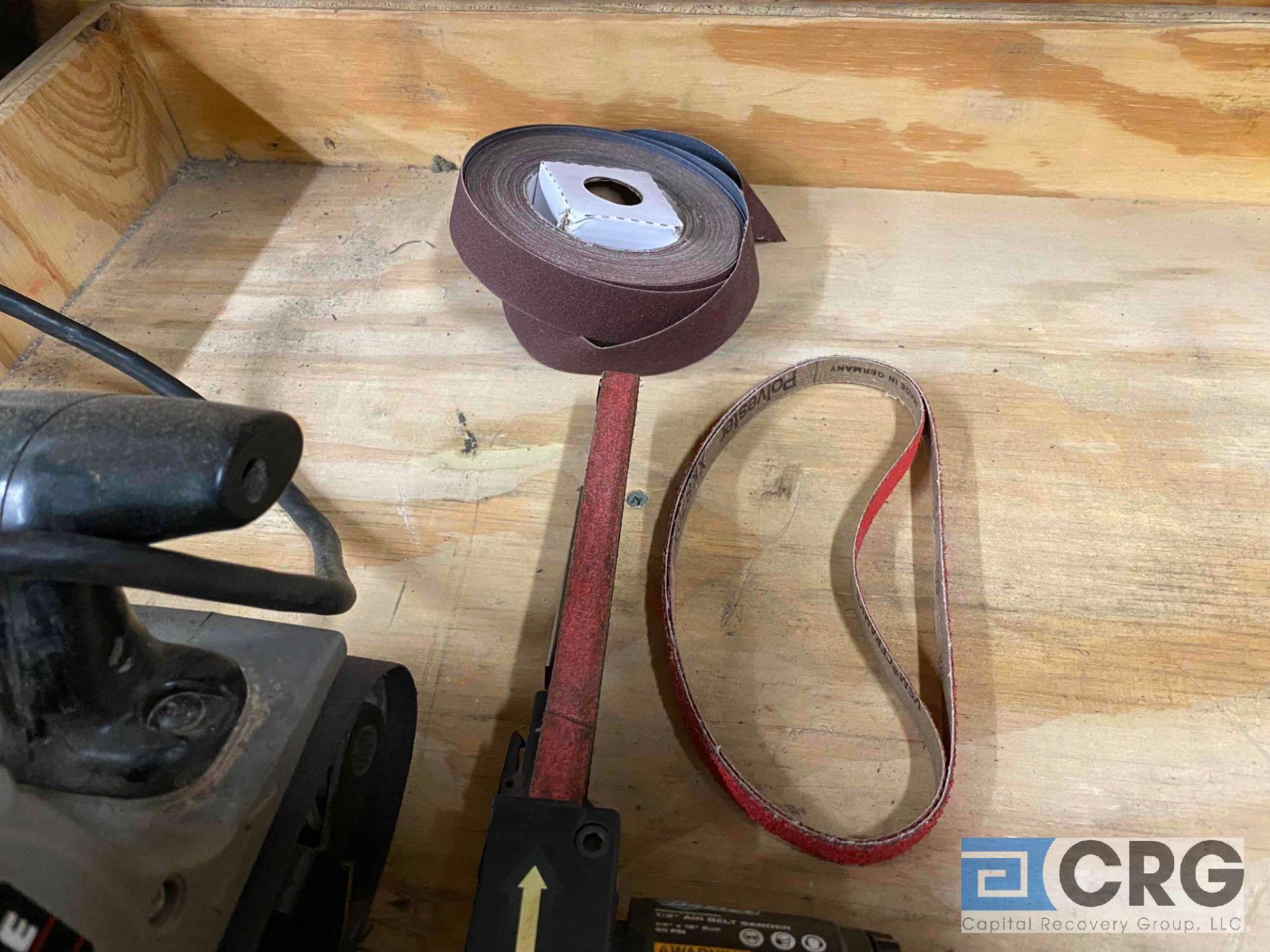 Lot of (2) belt grinders, including Porter and Cable 3 x 21 variable speed belt sander; Baxter 1/ - Image 4 of 4