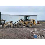 CAT 930G Wheel loader, PID CAT0930GCTWR00852 19,495 hours; with 67in. wide log-grapple attachment-