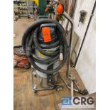 Nilfisk VHS110 industrial shop vacuum, portable on wheels, with assorted heads-LOCATED IN PINE